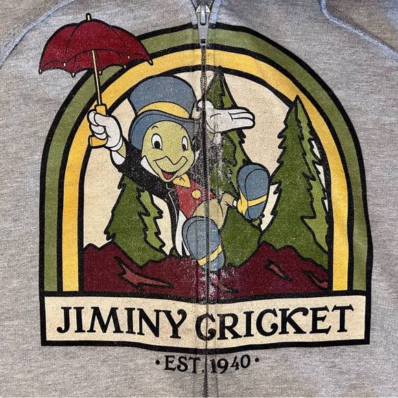 Disney - Women’s Jiminy Cricket Classic Zip Up Hoodie - XL - Picture 2 of 4